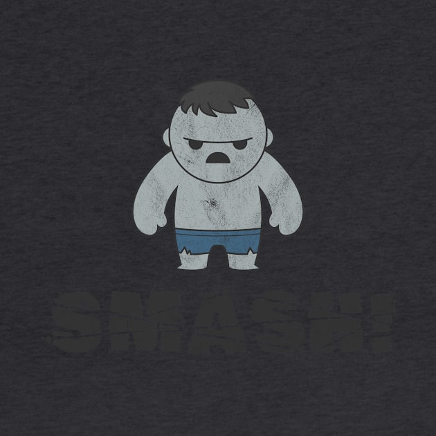 Kawaii Hulk SMASH! (Gray, Mr. Joe Fixit) by gabradoodle